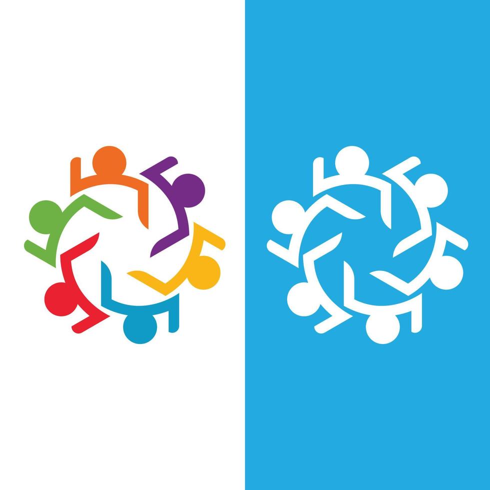 gemenskap logotyp och symbol vektor ikon mall