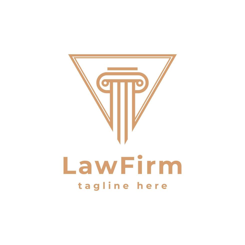 Design-Inspiration für das Logo der Anwaltskanzlei für Gerechtigkeit vektor