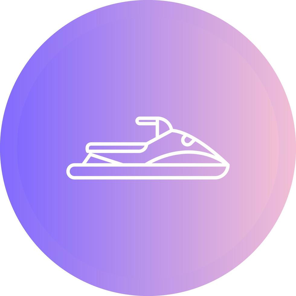 Jet-Ski-Vektorsymbol vektor