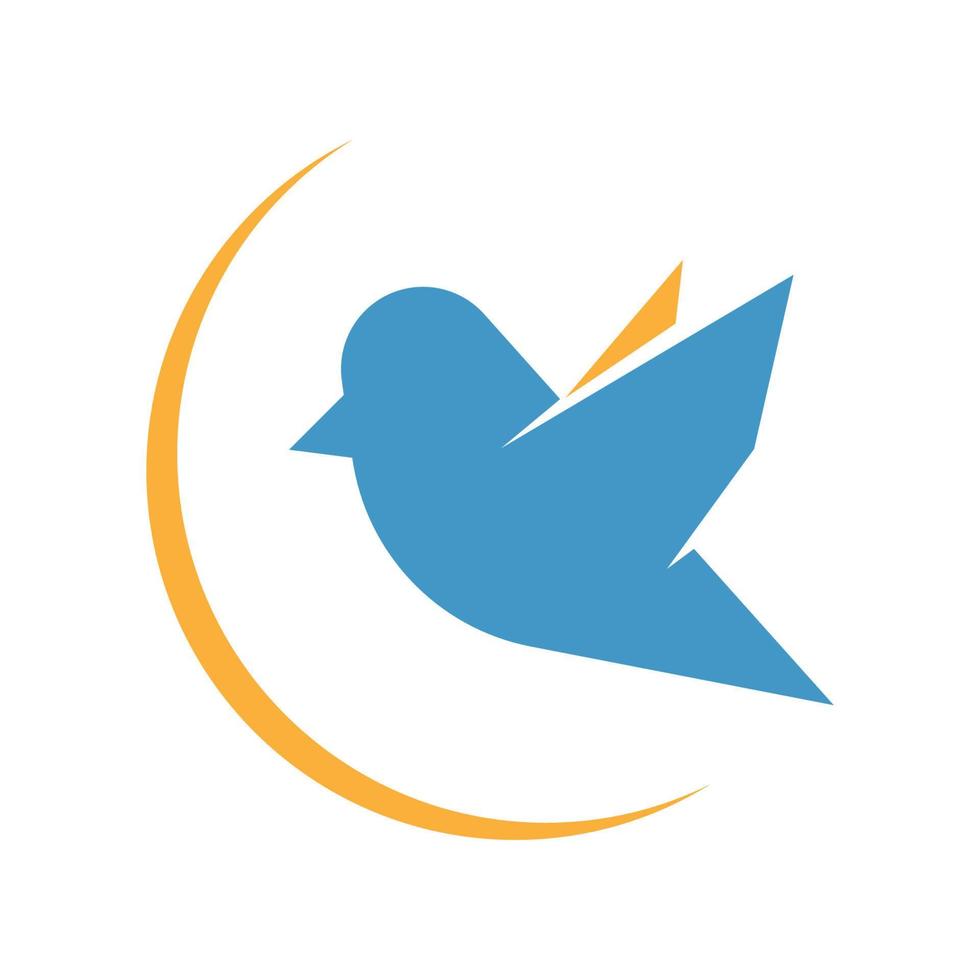 fågel logotyp ikon design vektor