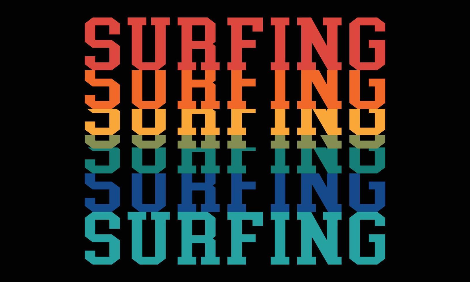 surfing t-shirt design illustration. vektor