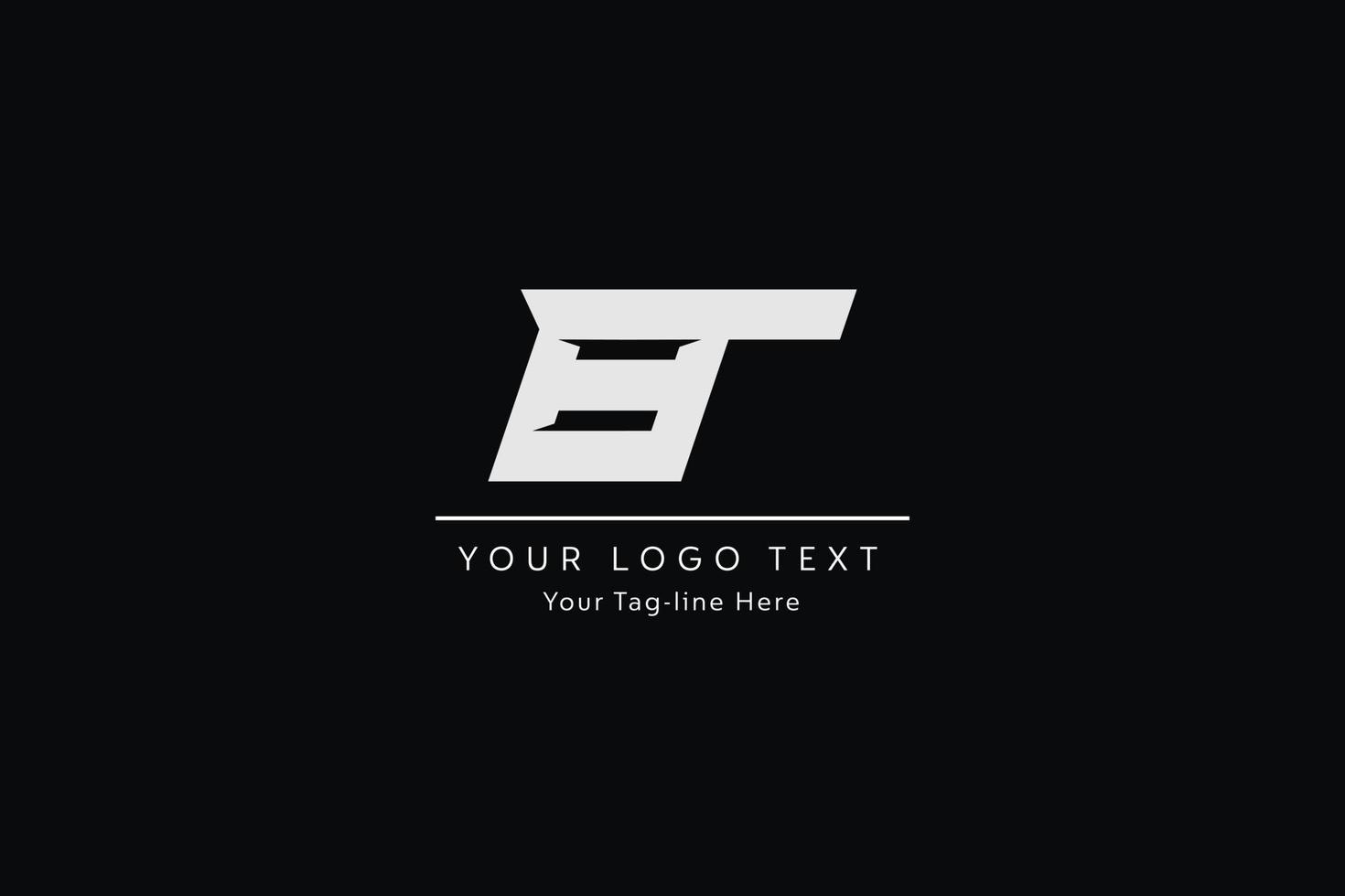 bt brev logotyp design. kreativ modern b t brev ikon vektor illustration.