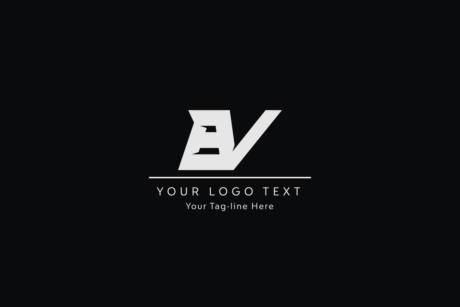 bv-Brief-Logo-Design. kreative moderne bv-buchstaben-symbol-vektor-illustration. vektor