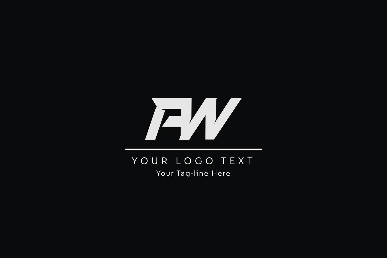 aw-Buchstaben-Logo-Design. kreative moderne aw-Buchstaben-Symbol-Vektor-Illustration. vektor