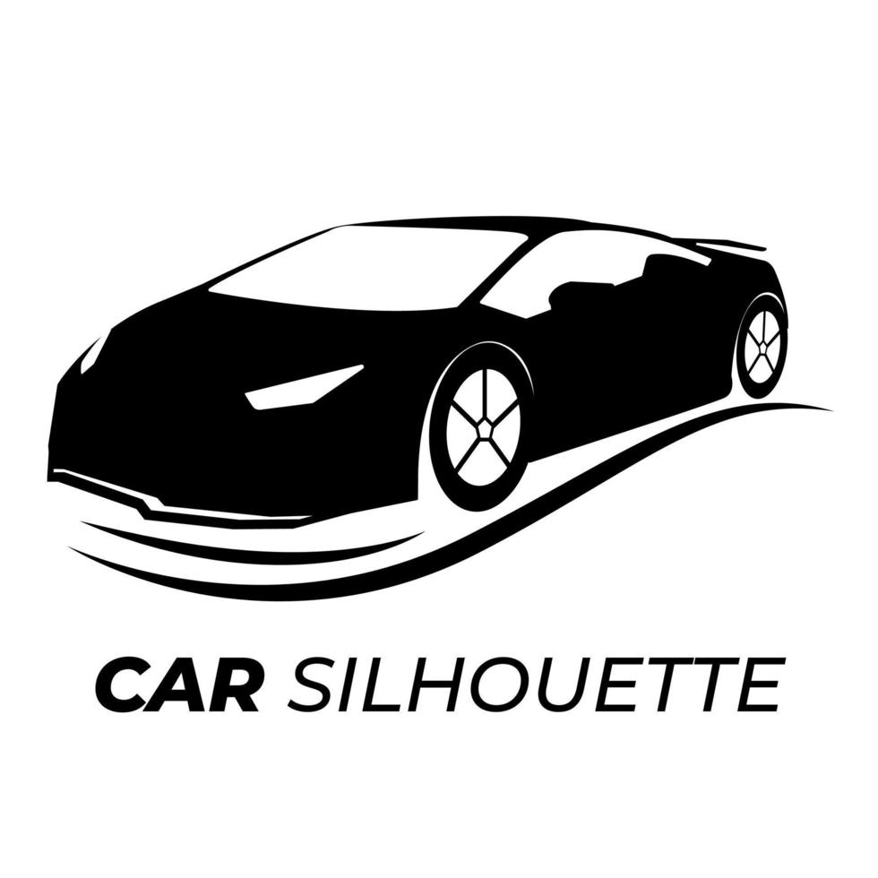 schwarzes Auto-Logo. kreatives Logodesign vektor