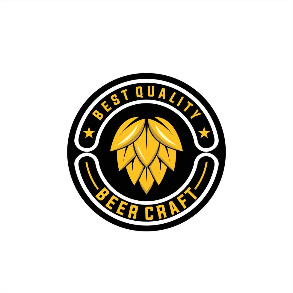 öl råna logotyp på de stämpel - vektor illustration, bryggeri emblem design