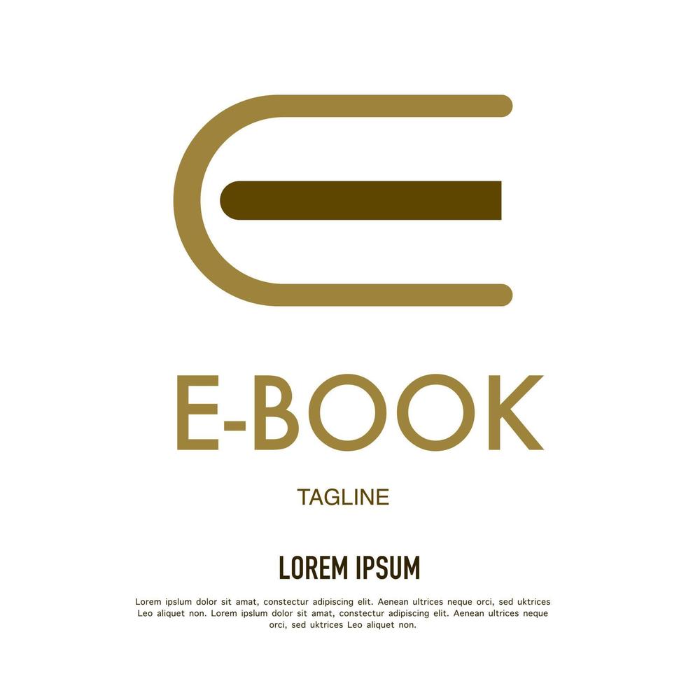 e bok logotyp platt icon.vector illustration. vektor