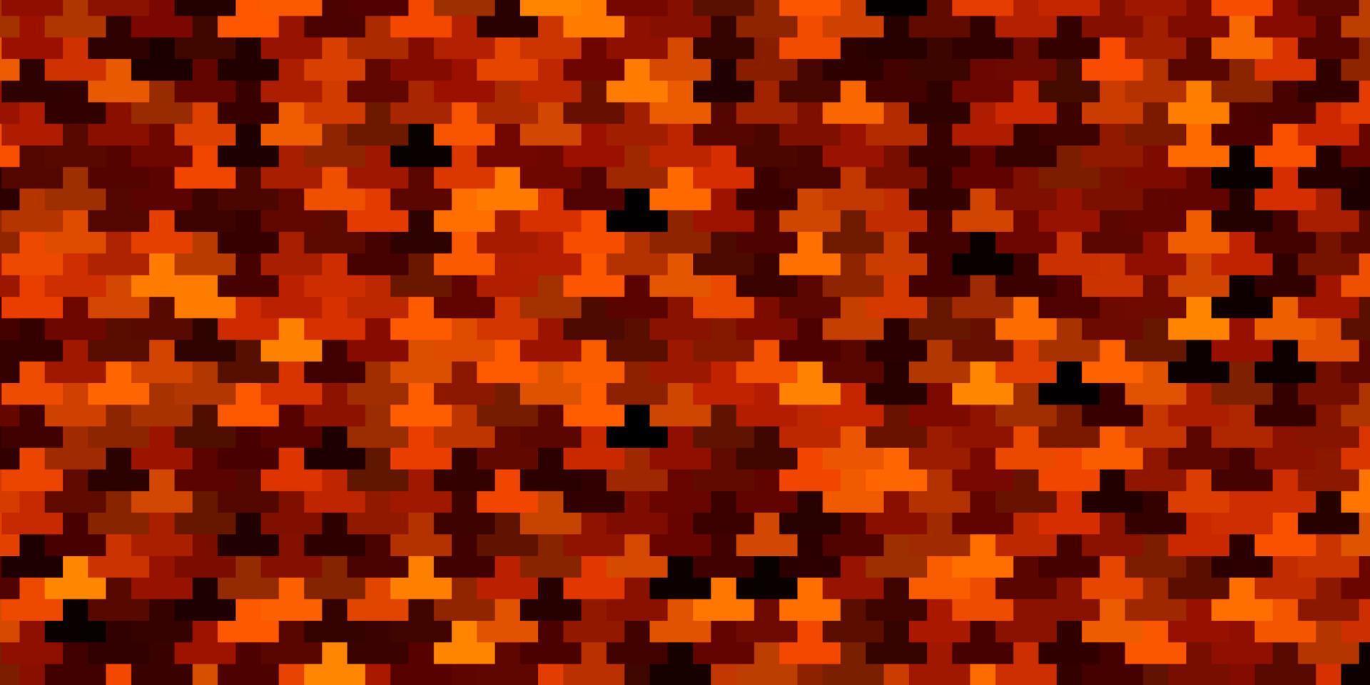 mörk orange vektor bakgrund med rektanglar.