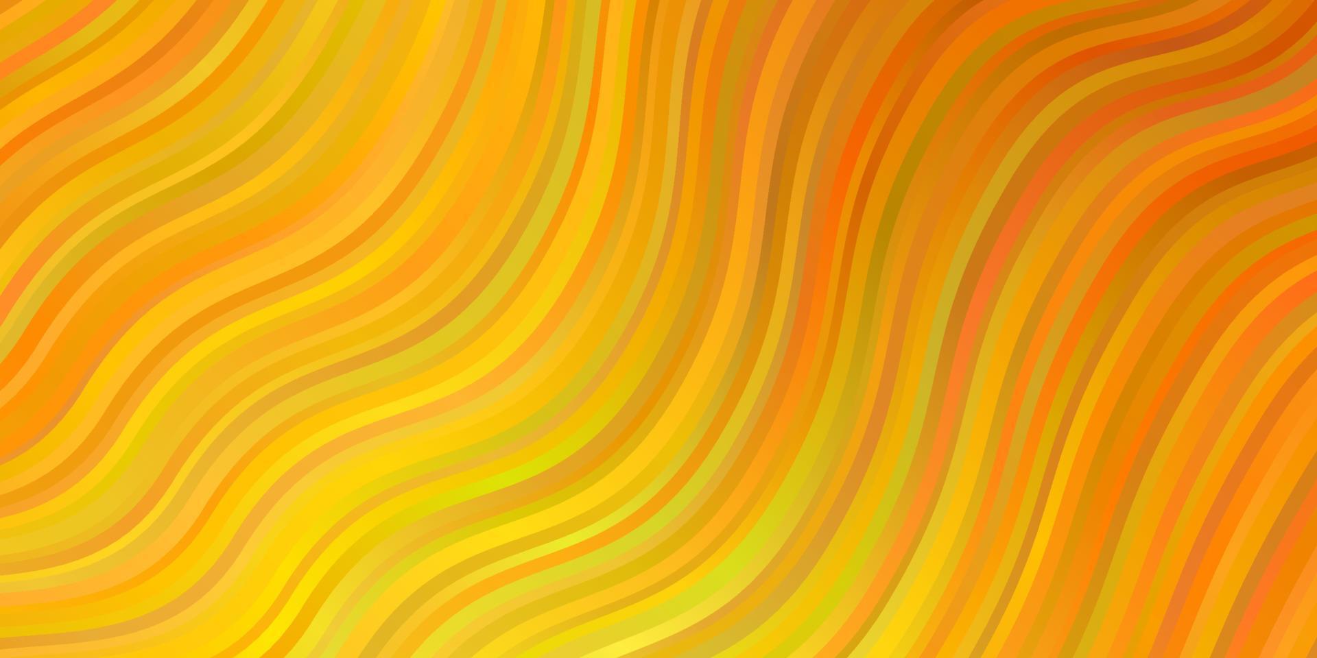 ljus orange vektormall med böjda linjer. vektor