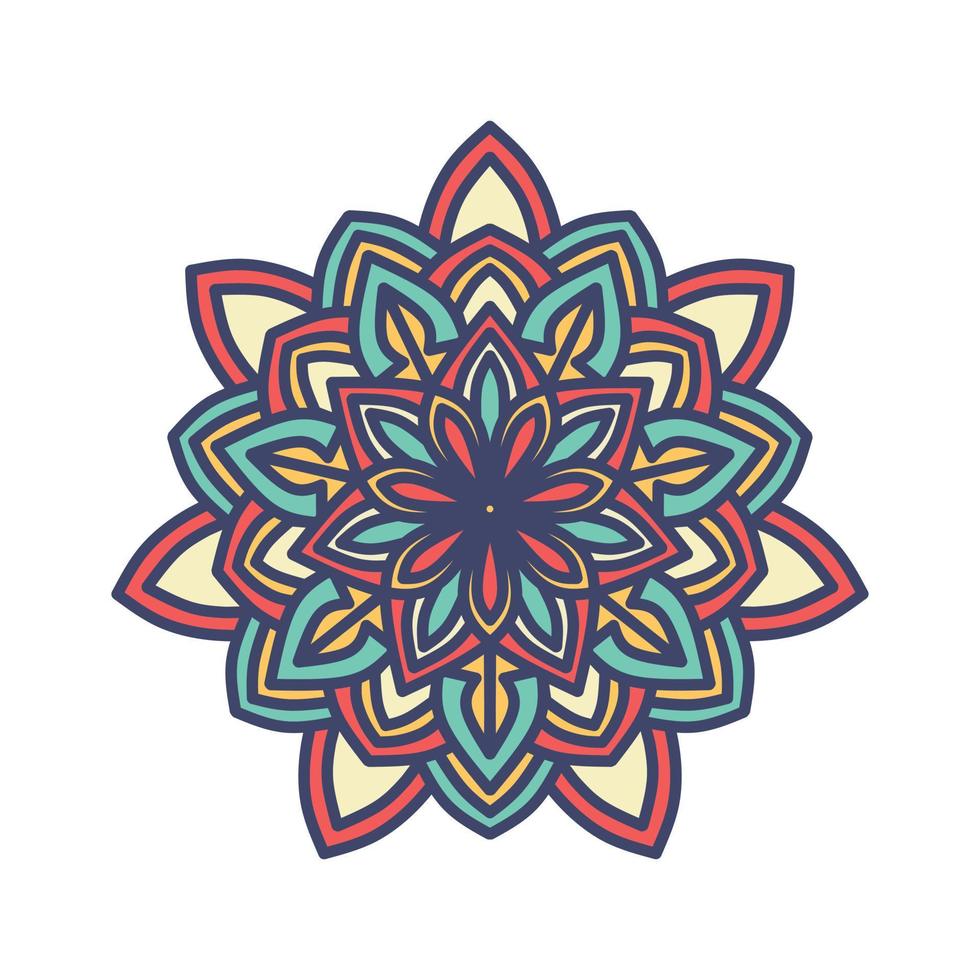 Mandala asiatische religiöse Ornament-Vektor-Illustration vektor