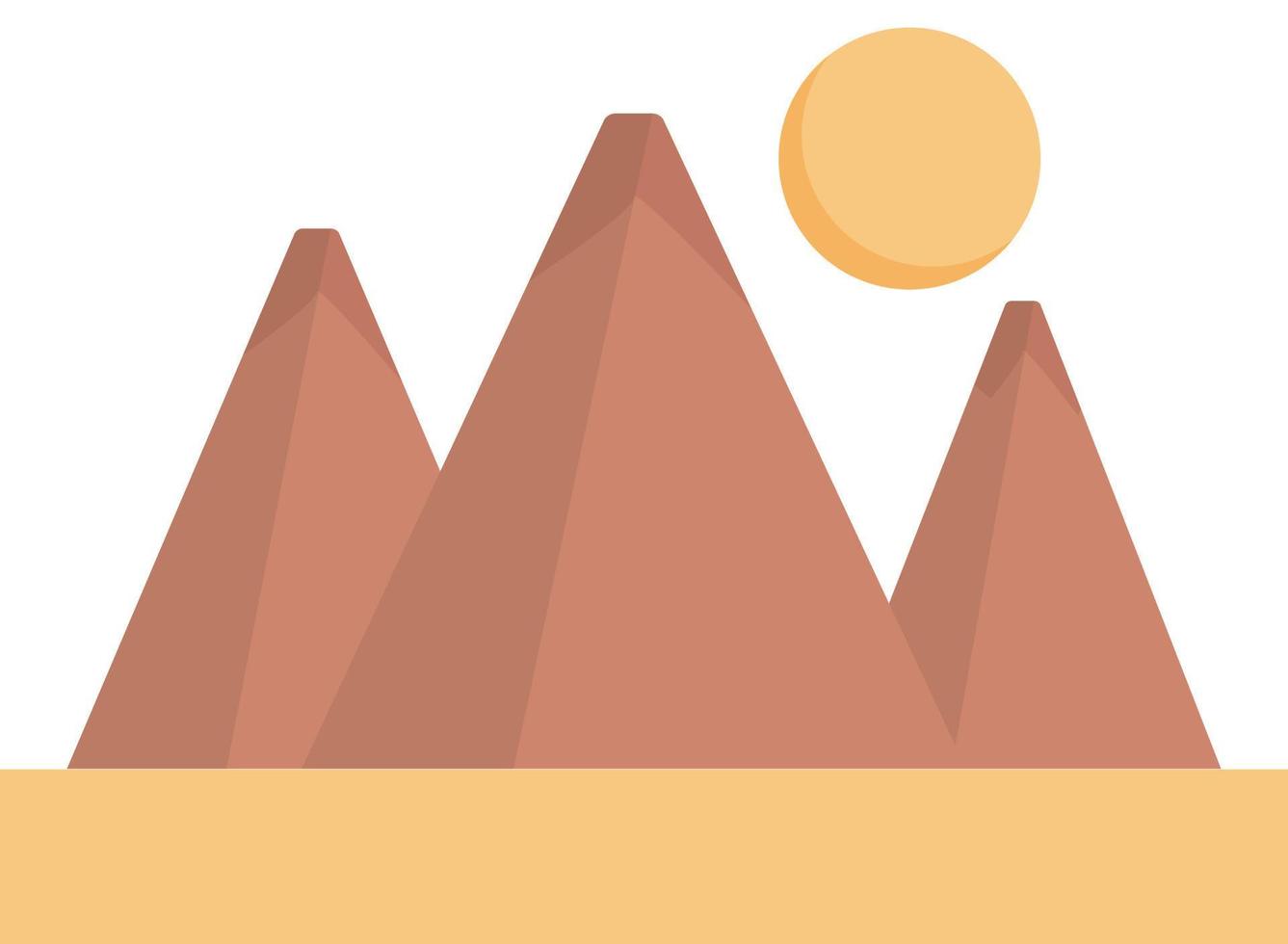 Pyramidenvektorillustration auf einem Hintergrund. Premium-Qualitätssymbole. Vektorsymbole für Konzept und Grafikdesign. vektor