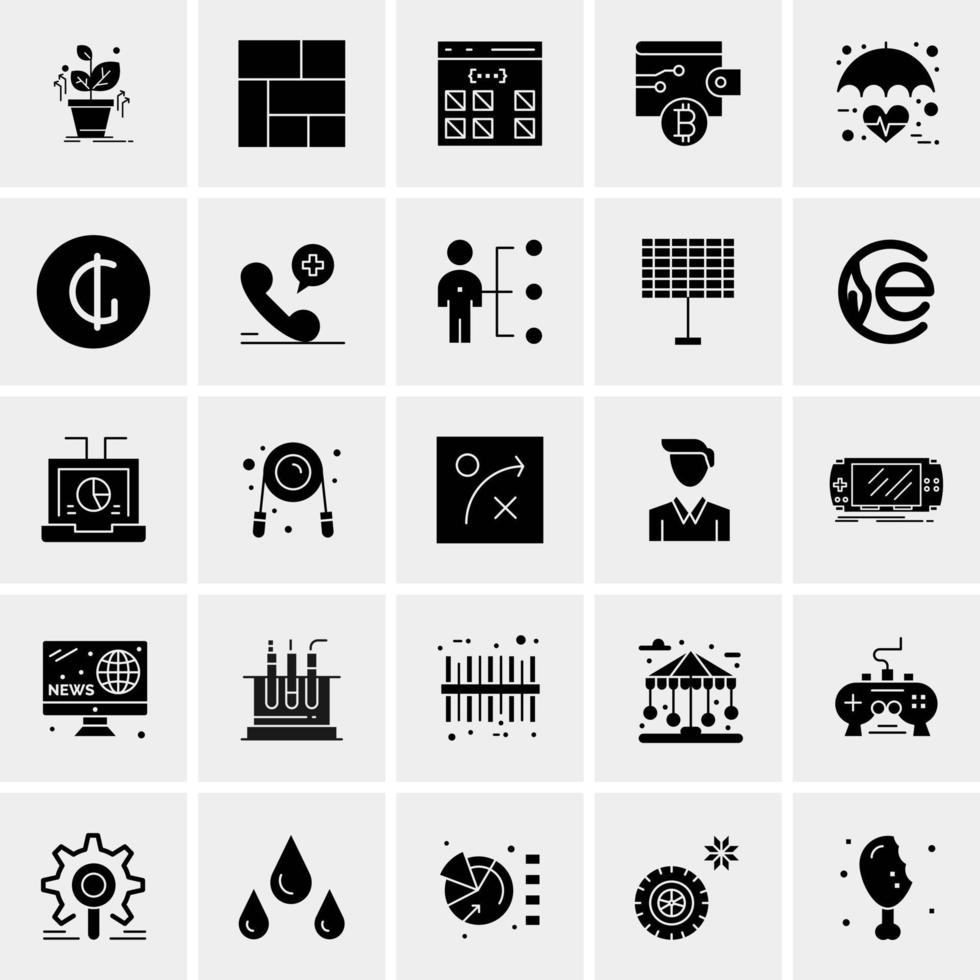 25 universelle Business-Icons Vektor kreative Icon-Illustration zur Verwendung in Web- und Mobilprojekten