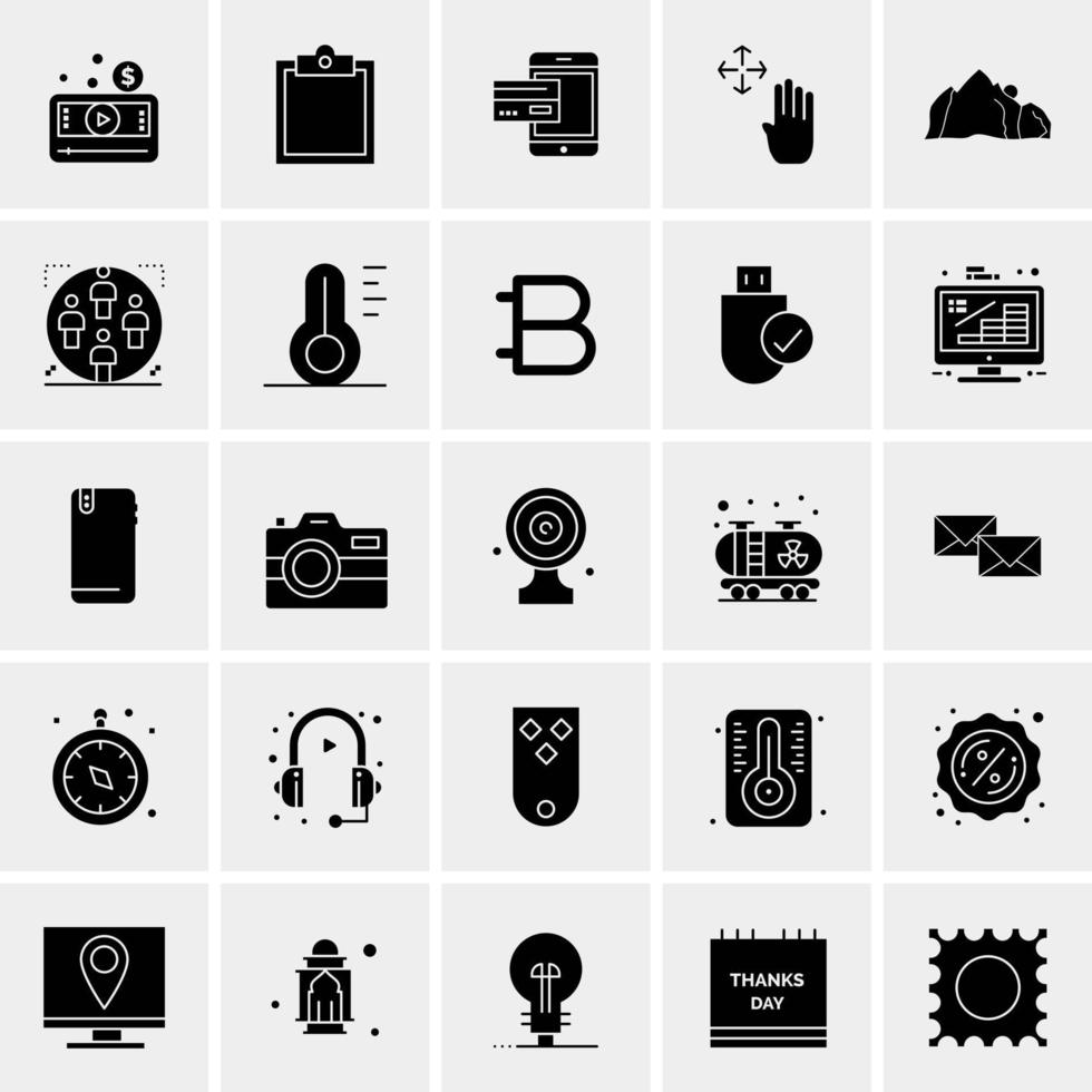 25 universelle Business-Icons Vektor kreative Icon-Illustration zur Verwendung in Web- und Mobilprojekten