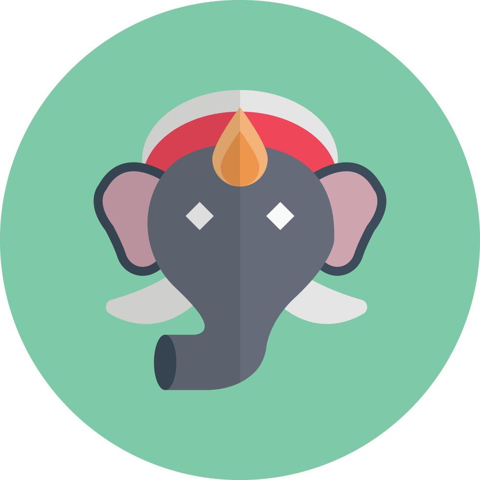 ganesha-vektorillustration auf einem hintergrund. hochwertige symbole. vektorikonen für konzept und grafikdesign. vektor