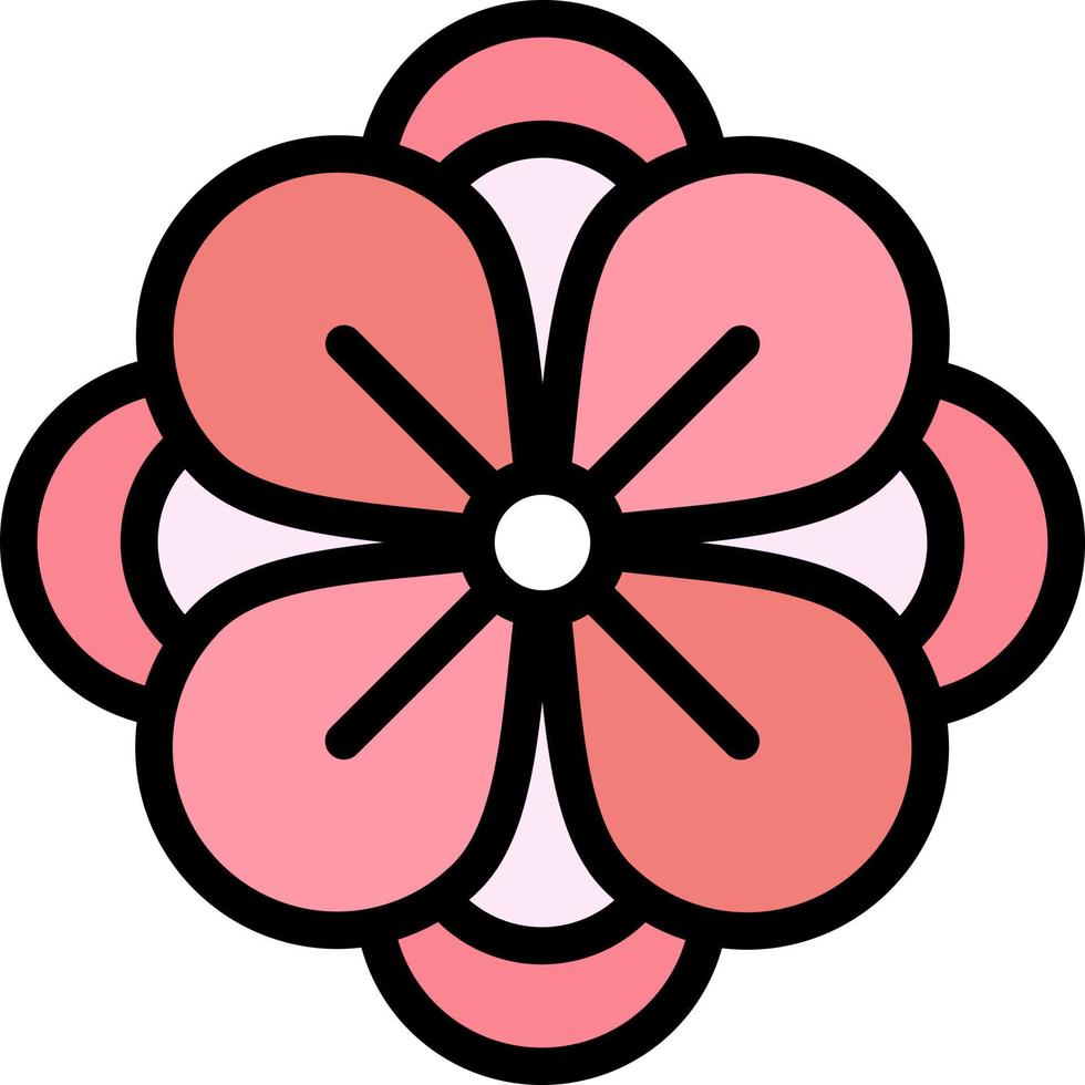 anemon anemon blomma blomma vår blomma platt Färg ikon vektor ikon baner mall