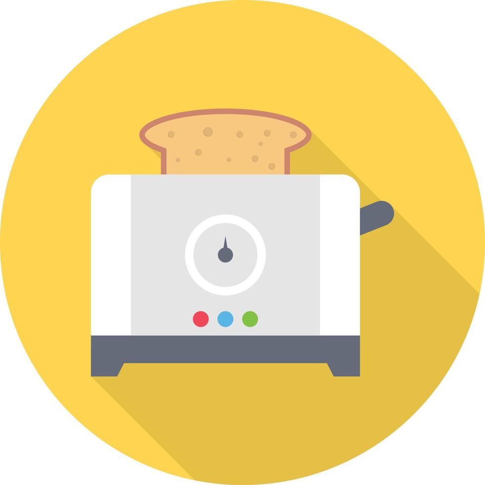 Toaster-Vektorillustration auf einem Hintergrund. Premium-Qualitätssymbole. Vektorsymbole für Konzept und Grafikdesign. vektor