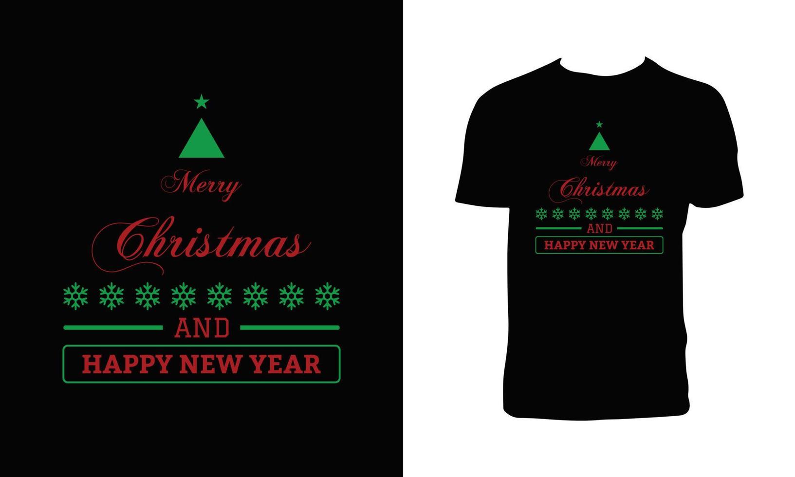 frohe weihnachten dekoratives t-shirt design vektor