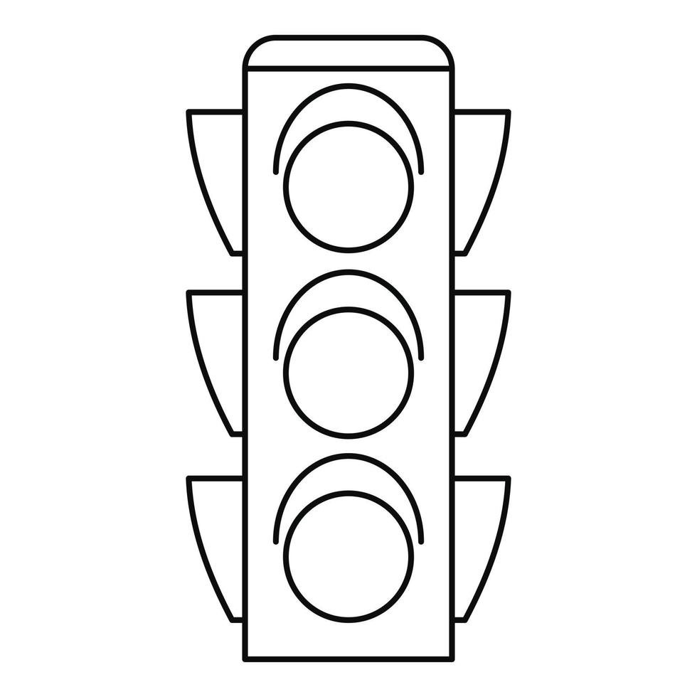 Regulierung Ampelsymbol, Umrissstil vektor