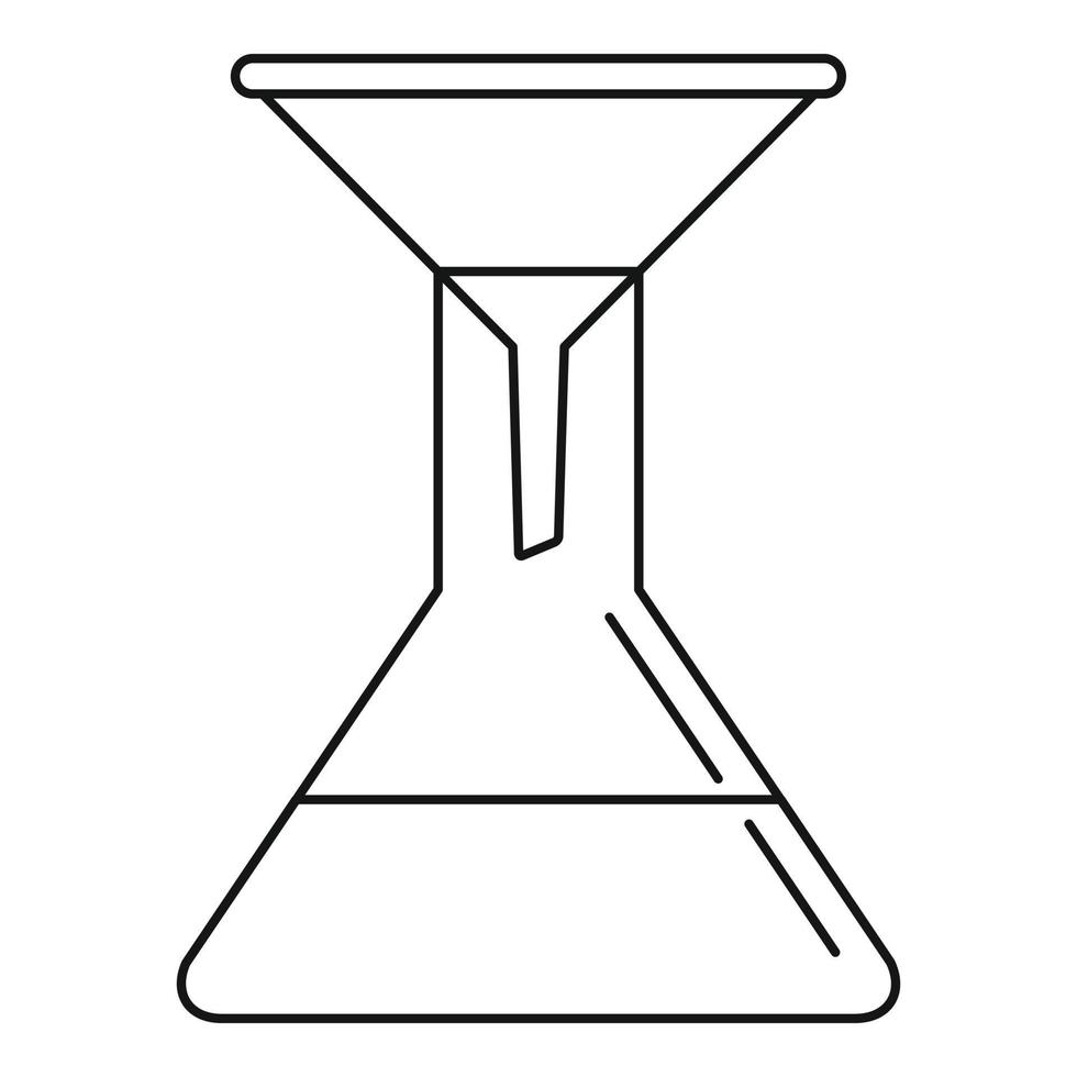 Wassertrichter-Symbol, Umrissstil vektor