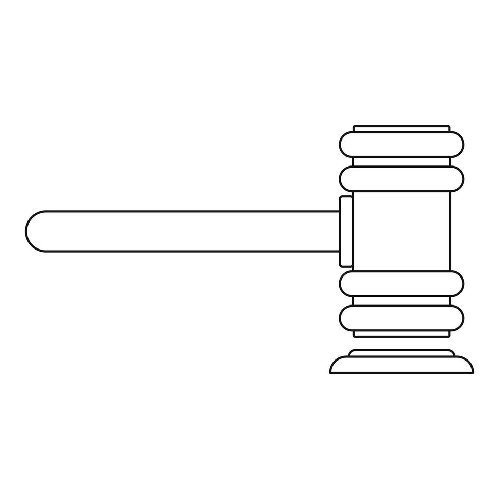 Gesetzgebungssymbol, Umrissstil vektor