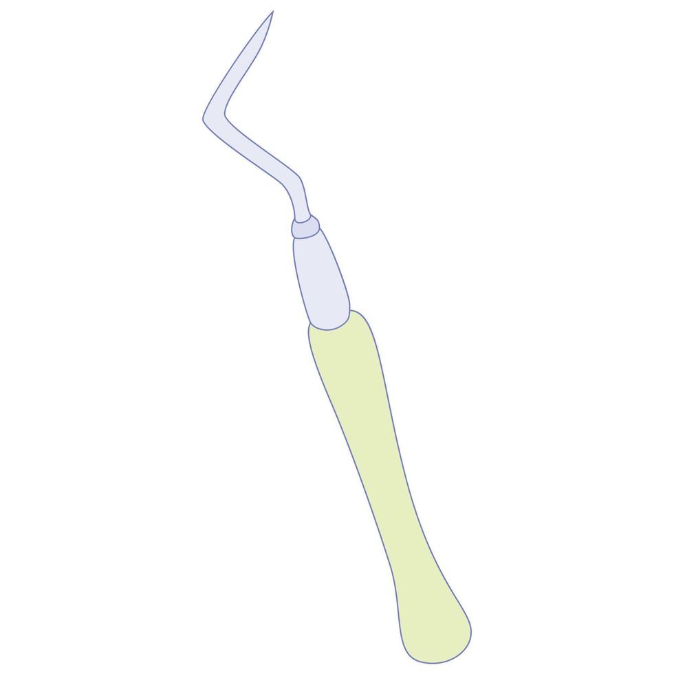 sond, dental verktyg ikon, tecknad serie stil vektor