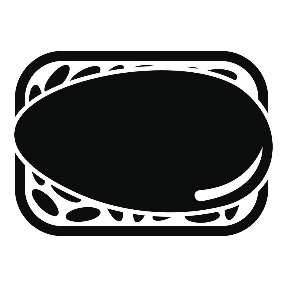 japanische Sushi-Ikone, einfacher Stil vektor