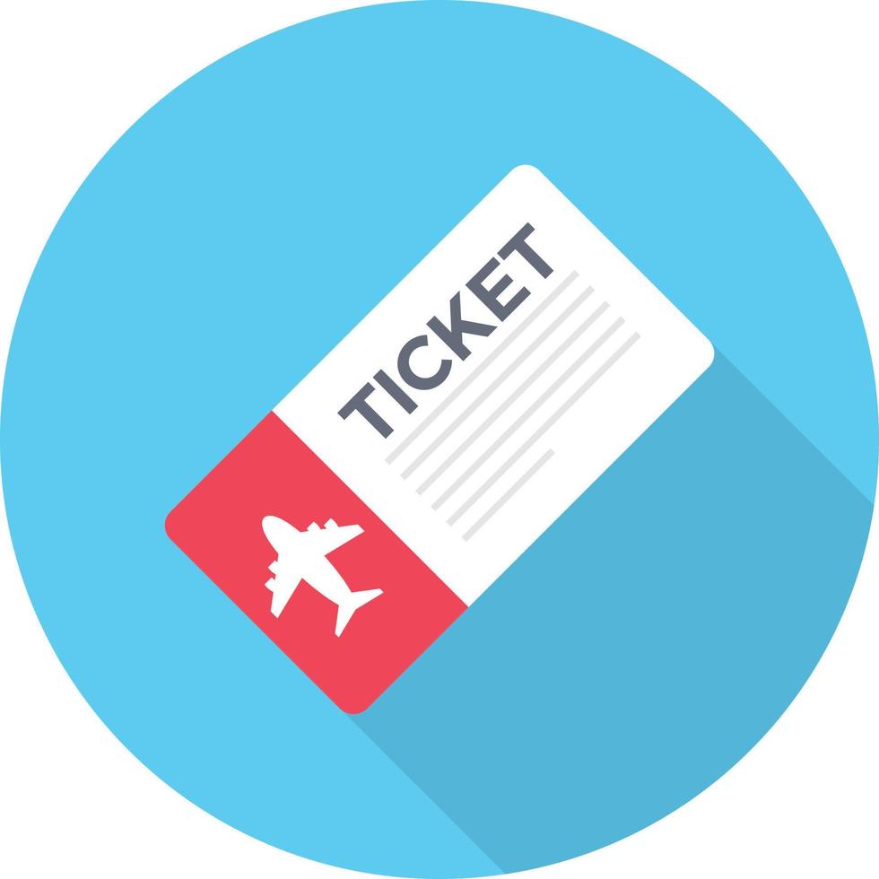 flugticket-vektorillustration auf einem hintergrund. hochwertige symbole. vektorikonen für konzept und grafikdesign. vektor