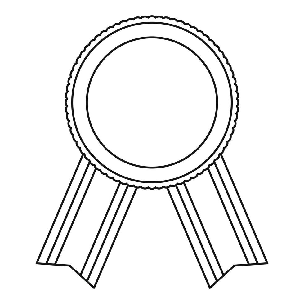 Award Ribbon Icon Vektor dünne Linie