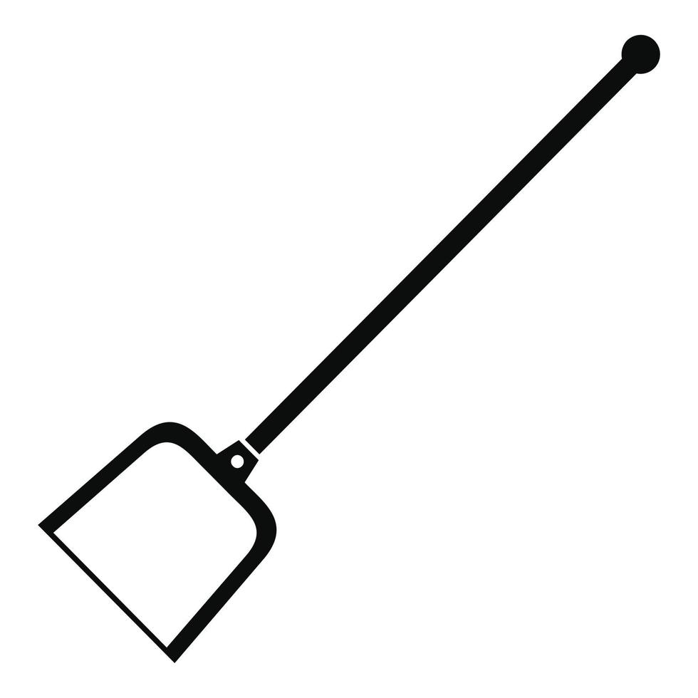 Gartenschaufel-Symbol, einfacher Stil vektor