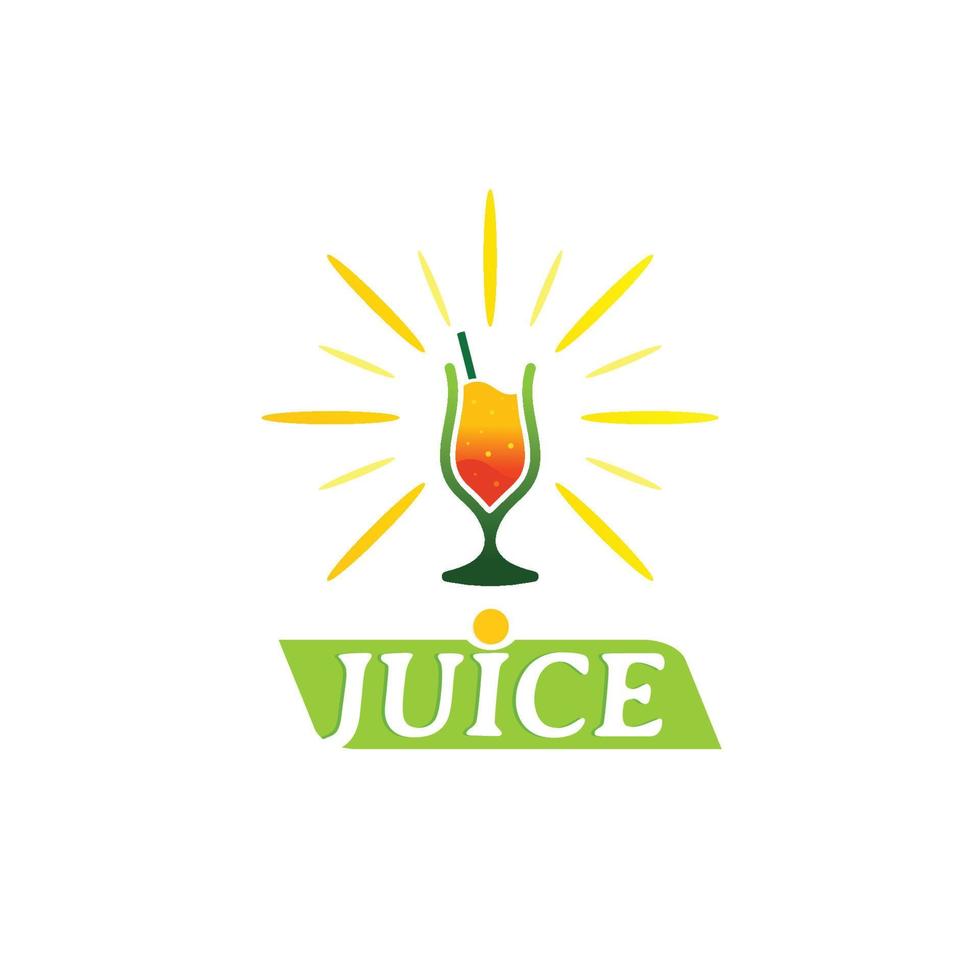 juice logotyp design mall vektor