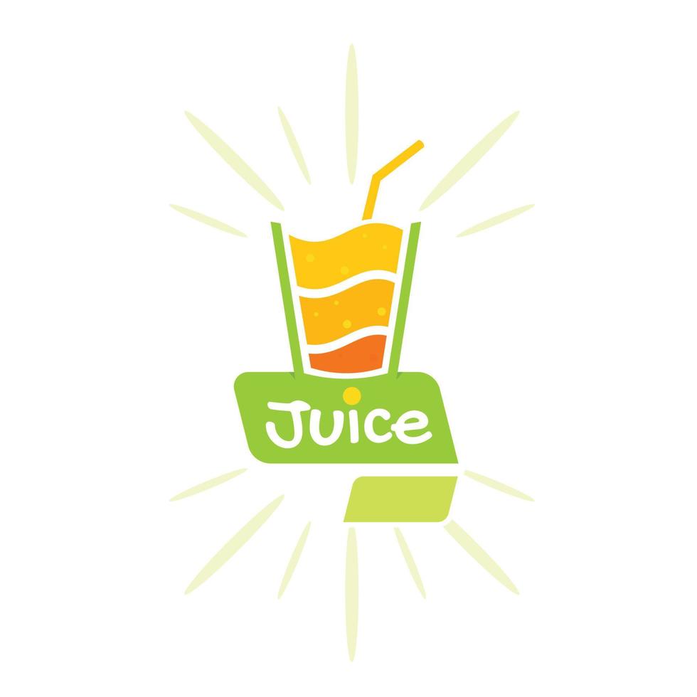 juice logotyp design mall vektor