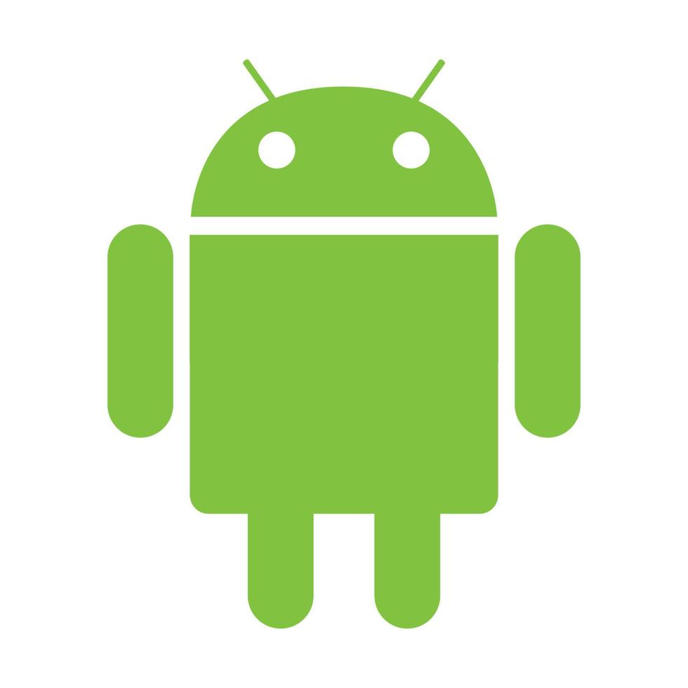 Android-Logo auf transparentem Hintergrund vektor