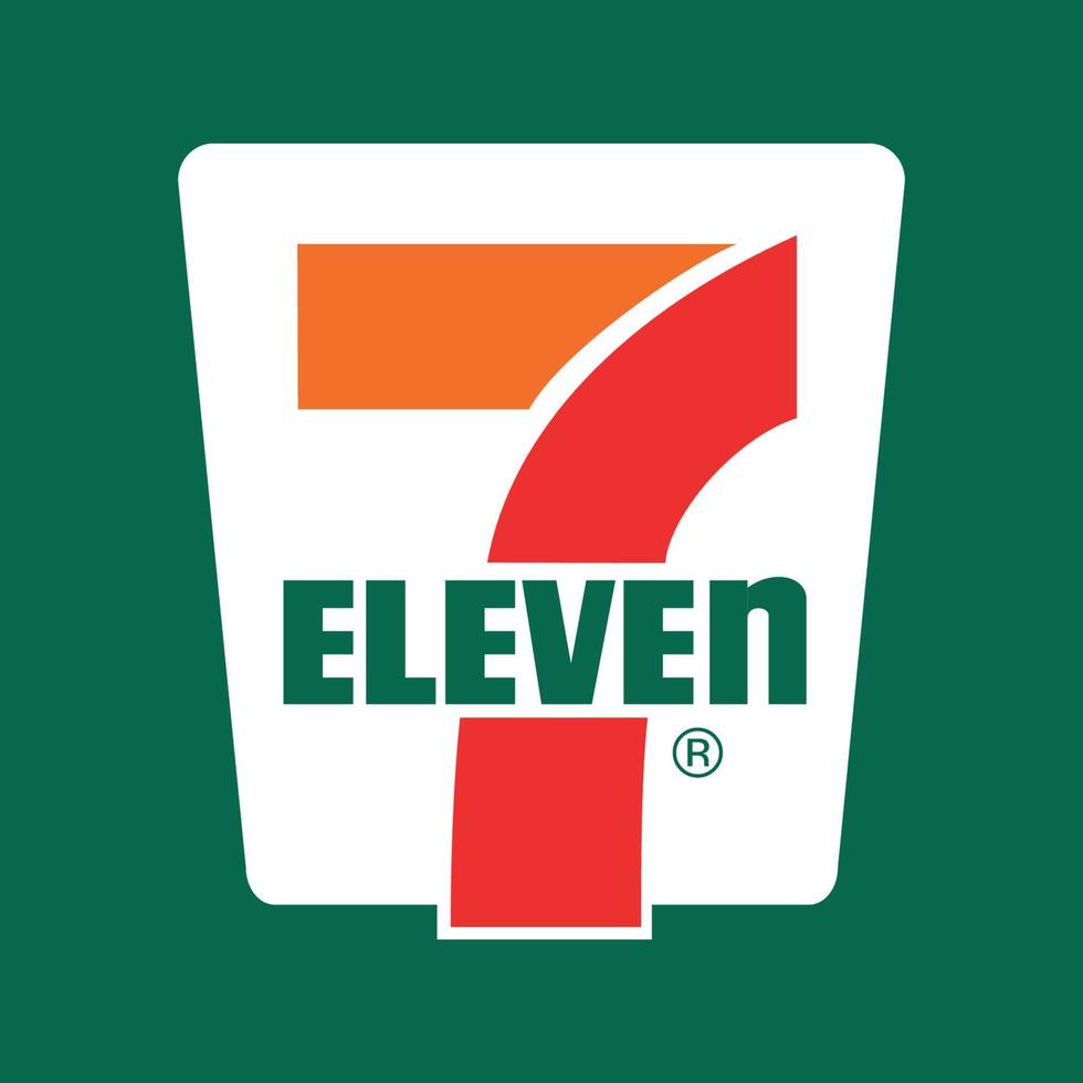7 elf Logo auf transparentem Hintergrund vektor
