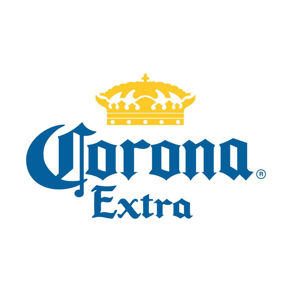 Corona-Extra-Logo auf transparentem Hintergrund vektor