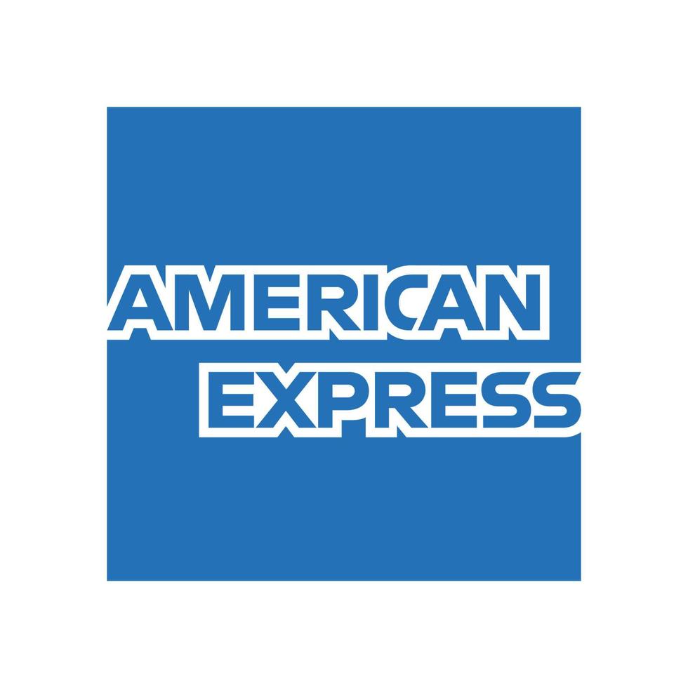American Express-Logo auf transparentem Hintergrund vektor
