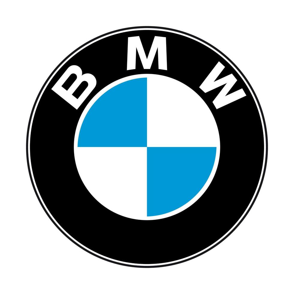 bmw logotyp på transparent bakgrund vektor