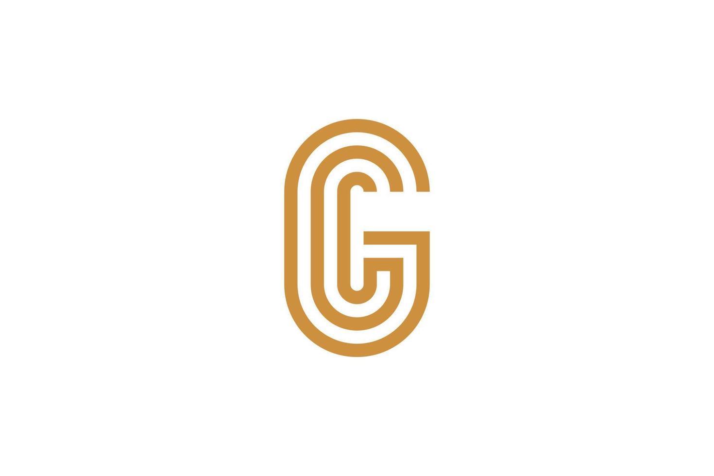 kreativ brev g logotyp mallar vektor