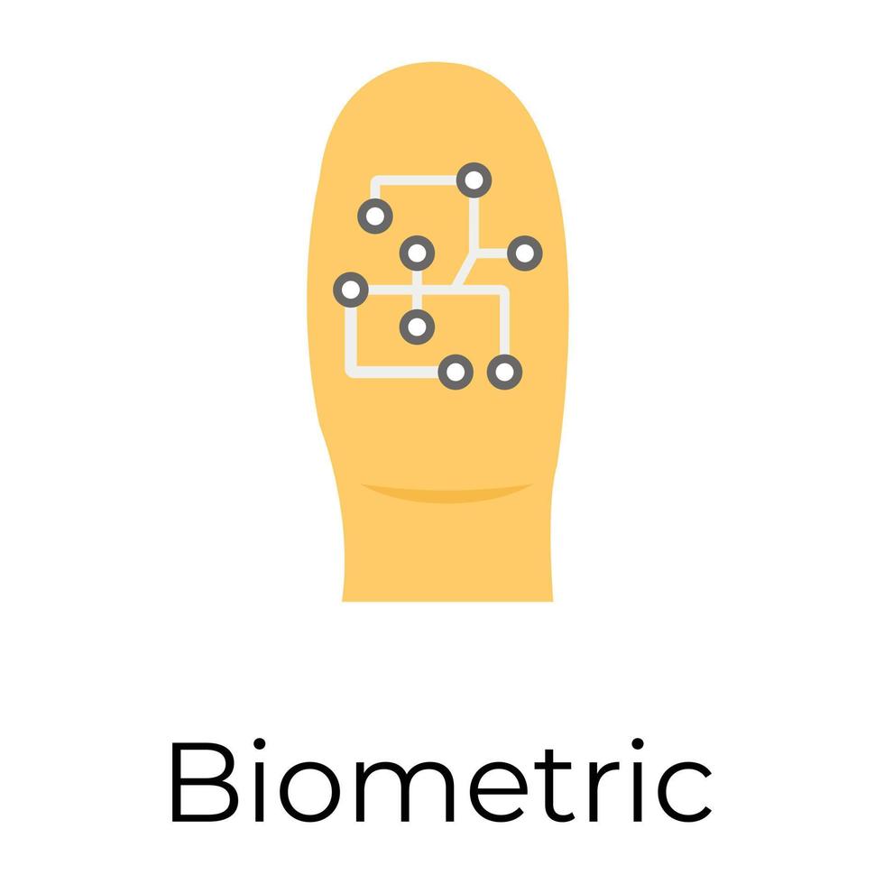 trendig biometrisk begrepp vektor