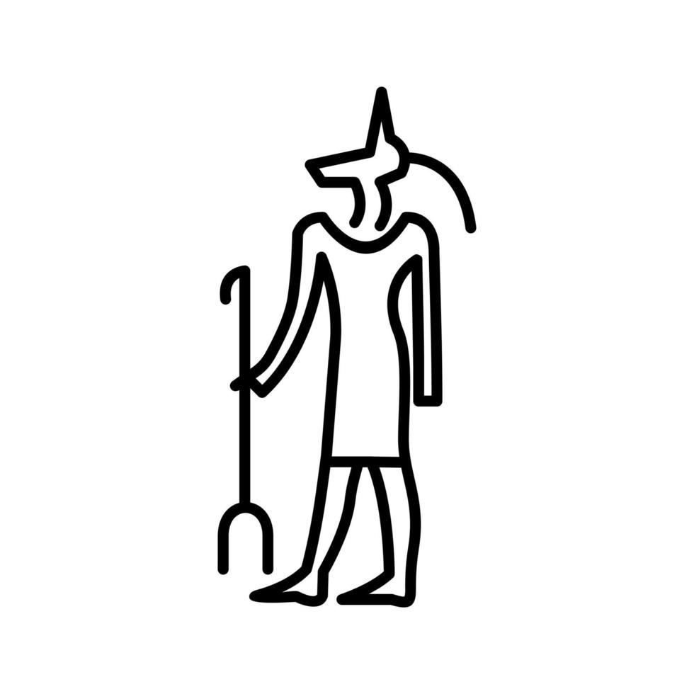 Vektorsymbol für ägyptischen Gott vektor