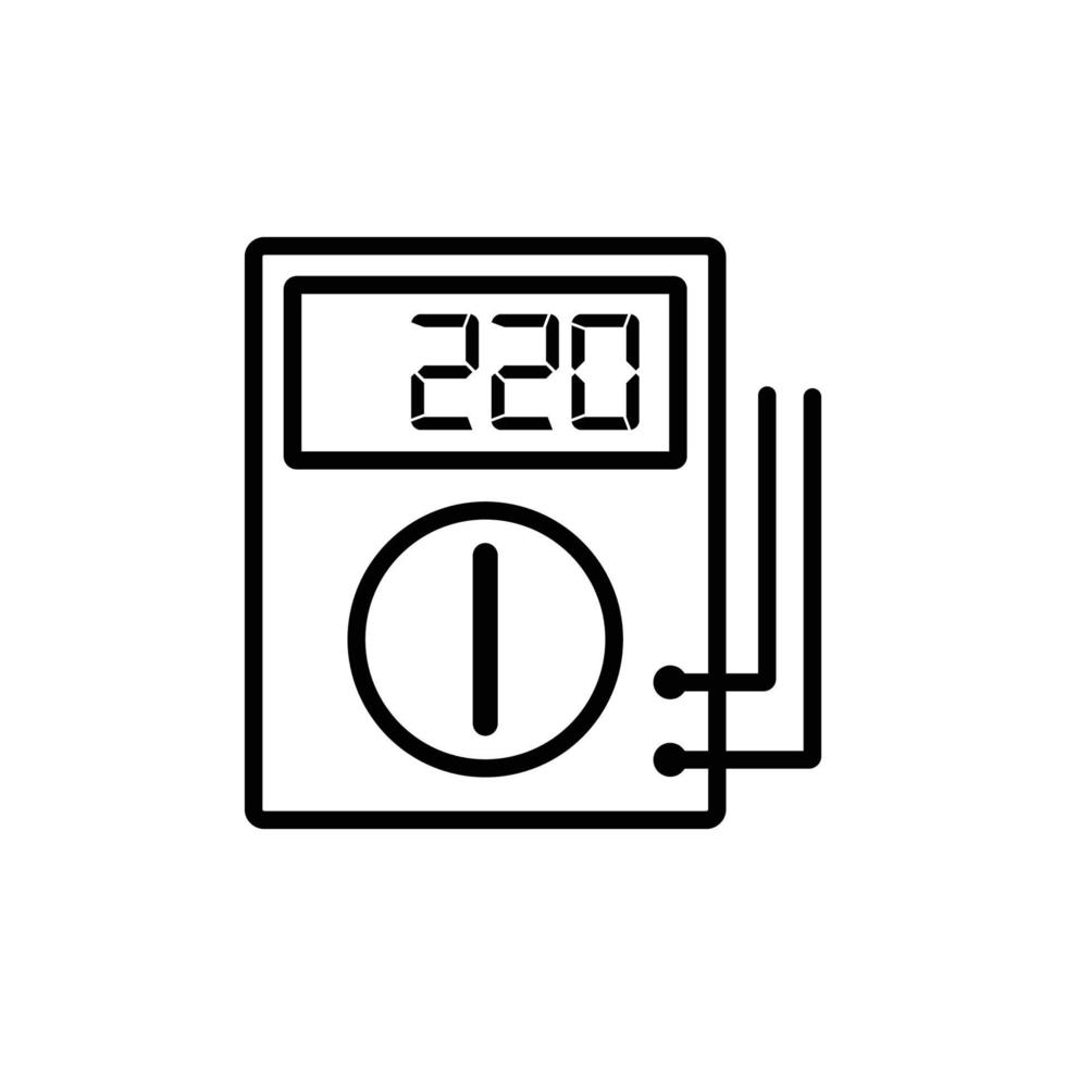 multimeter ikon vektor design mall