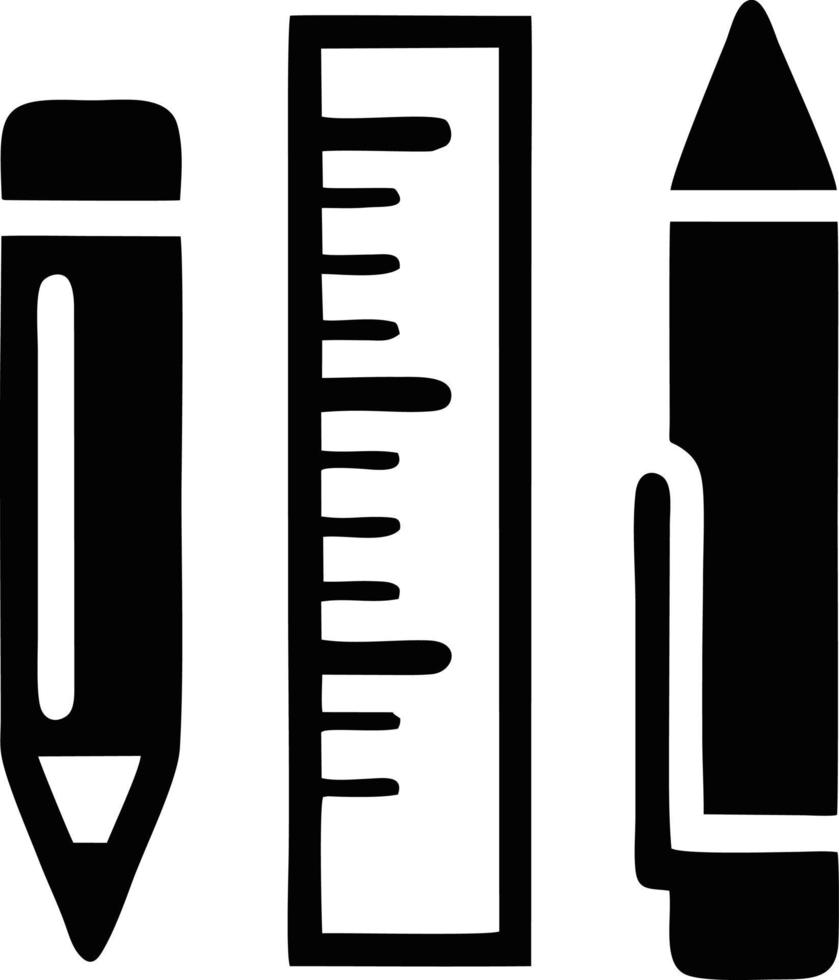 pennikon i svart vektorbild, illustration av penna i svart på vit bakgrund, en penndesign på vit bakgrund vektor