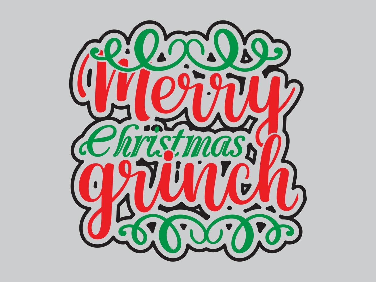 Grinch-T-Shirt-Design-Datei vektor