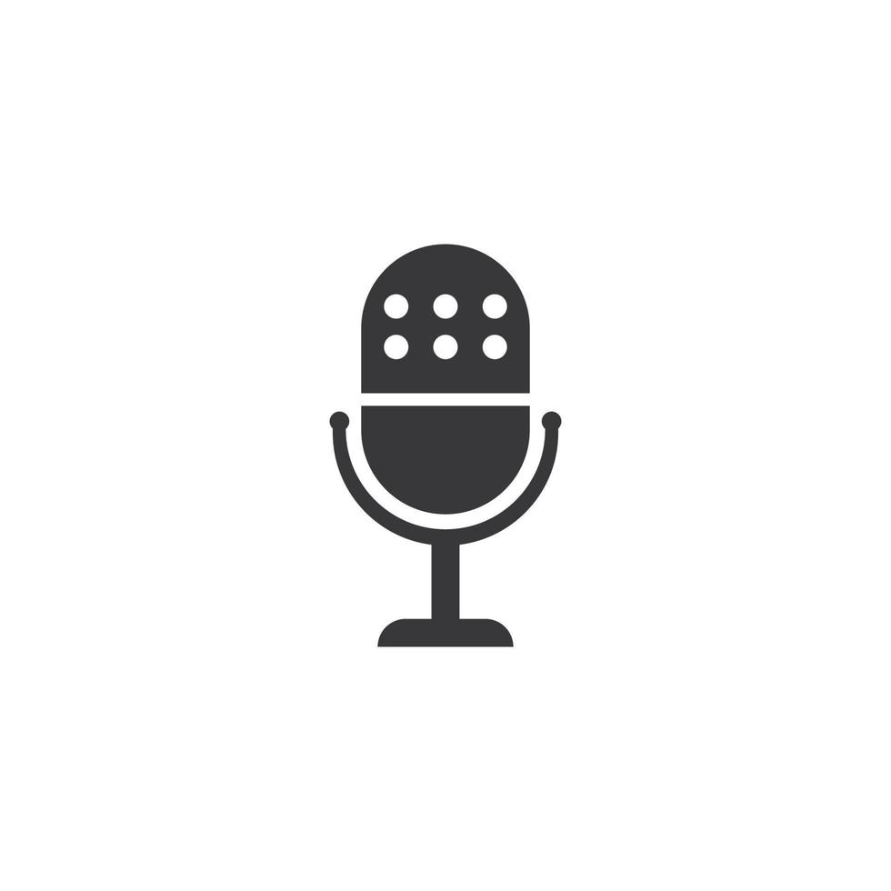 mikrofon vektor ikon illustration