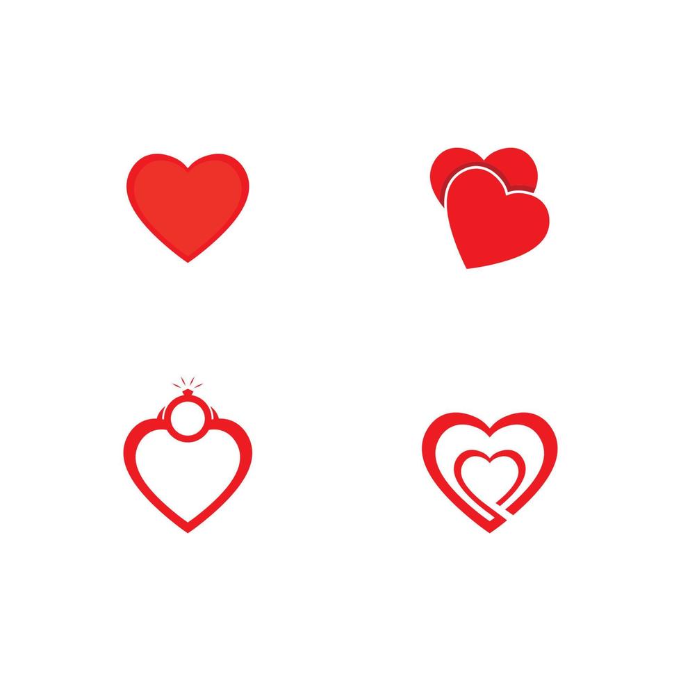 hjärta logotyp design vektor mall. Lycklig valentines dag begrepp. oändlighet