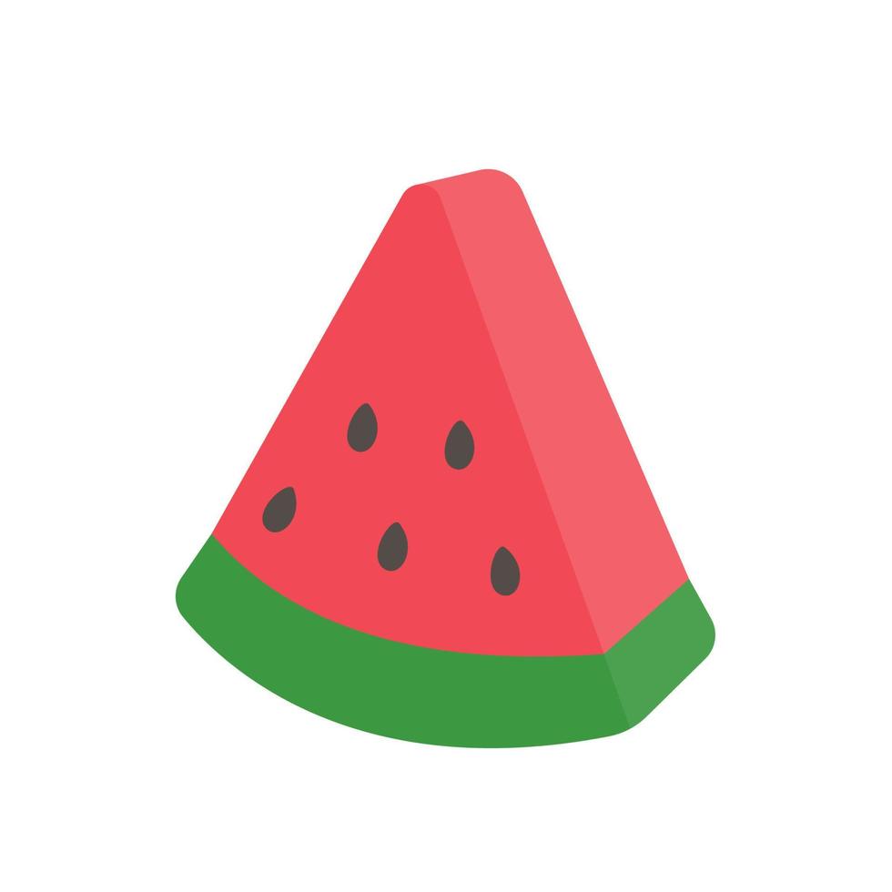 rote Wassermelone. süße Frucht für die Gesundheit. gibt Frische im Sommer vektor
