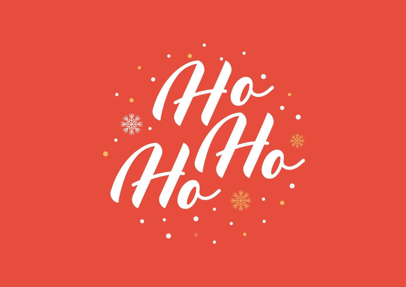 Ho-ho-ho-Weihnachtsvektor-Grußkarte vektor