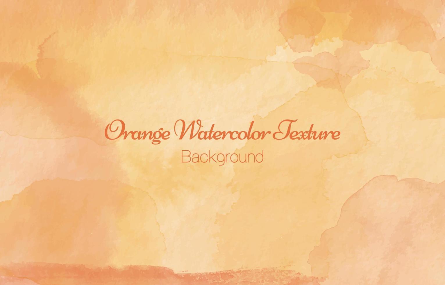 orange Aquarell Textur Hintergrund vektor