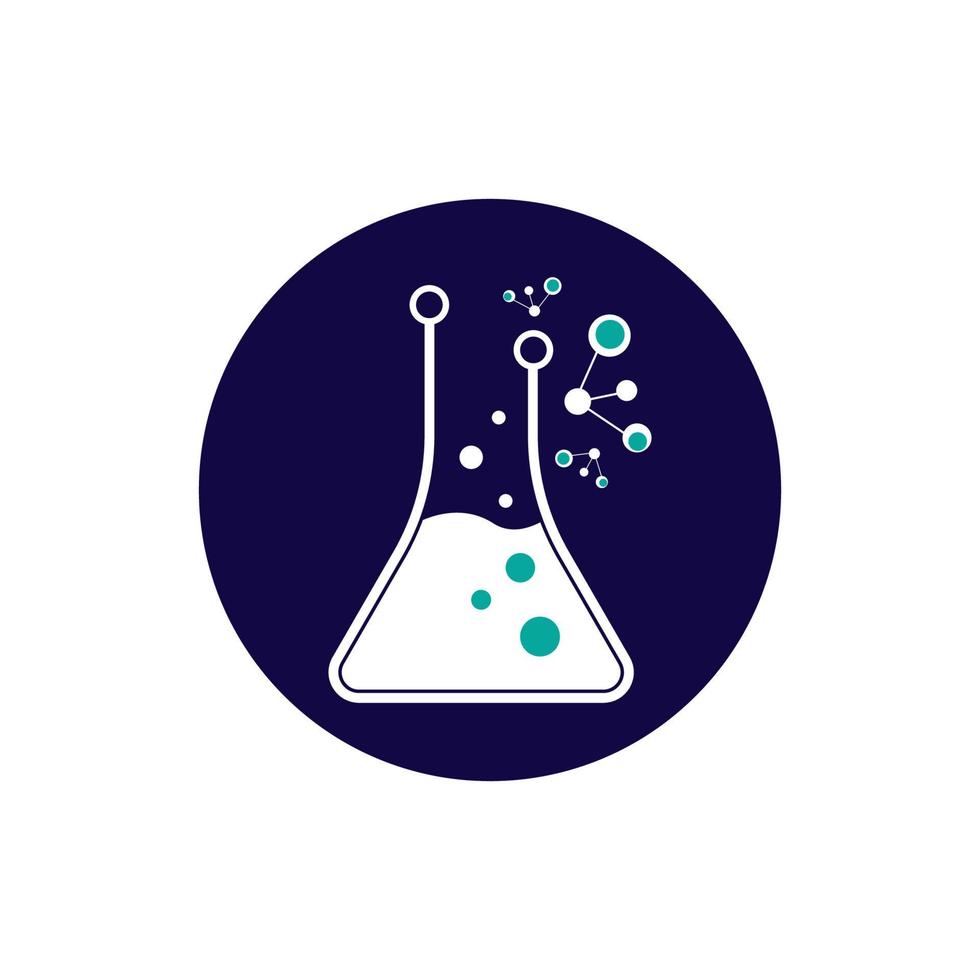 Chemie-Logo-Vektor-Vorlage-Illustration vektor