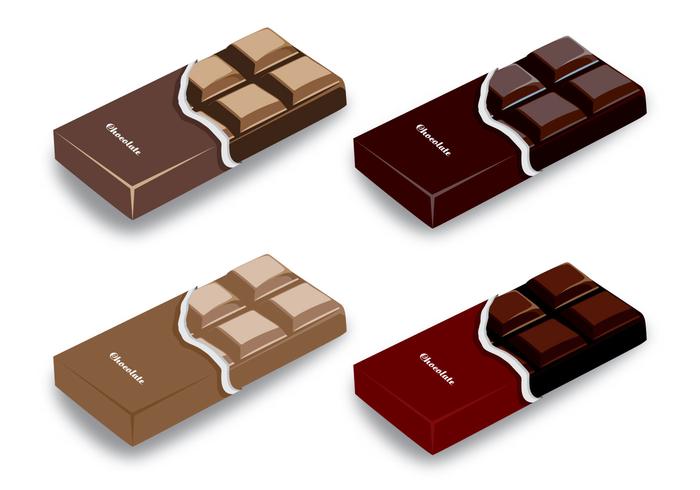 Chokladstångvektordesigner vektor