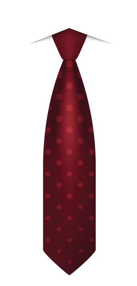 Rotes Hemd Krawattensymbol, realistischer Stil vektor